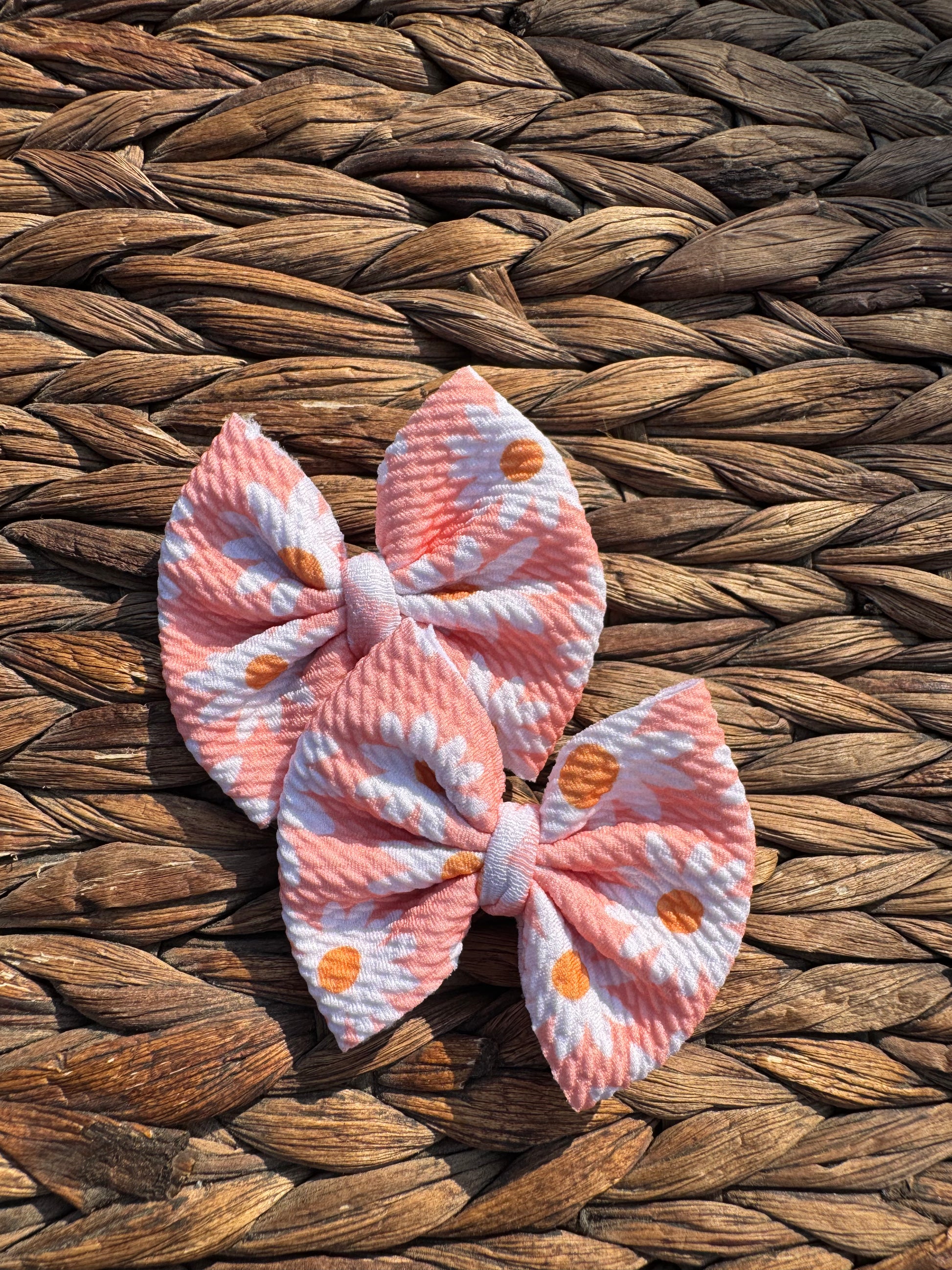 Flowers on Peach Piggies