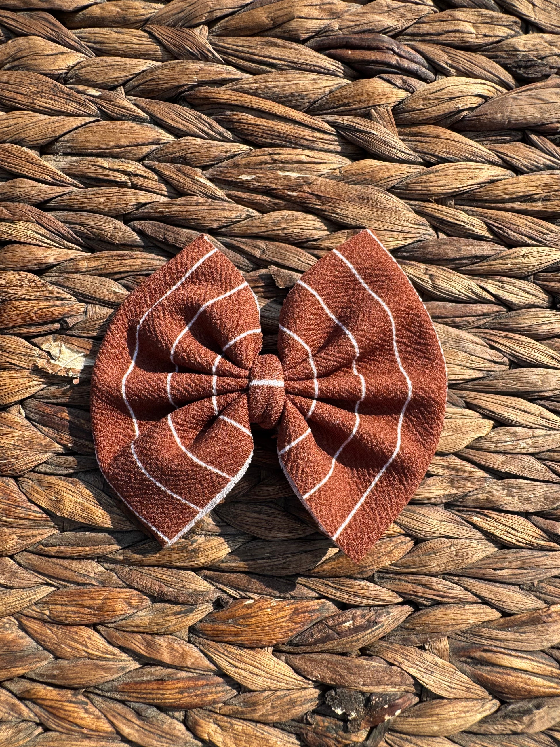 Brown with White Stripes Fabric