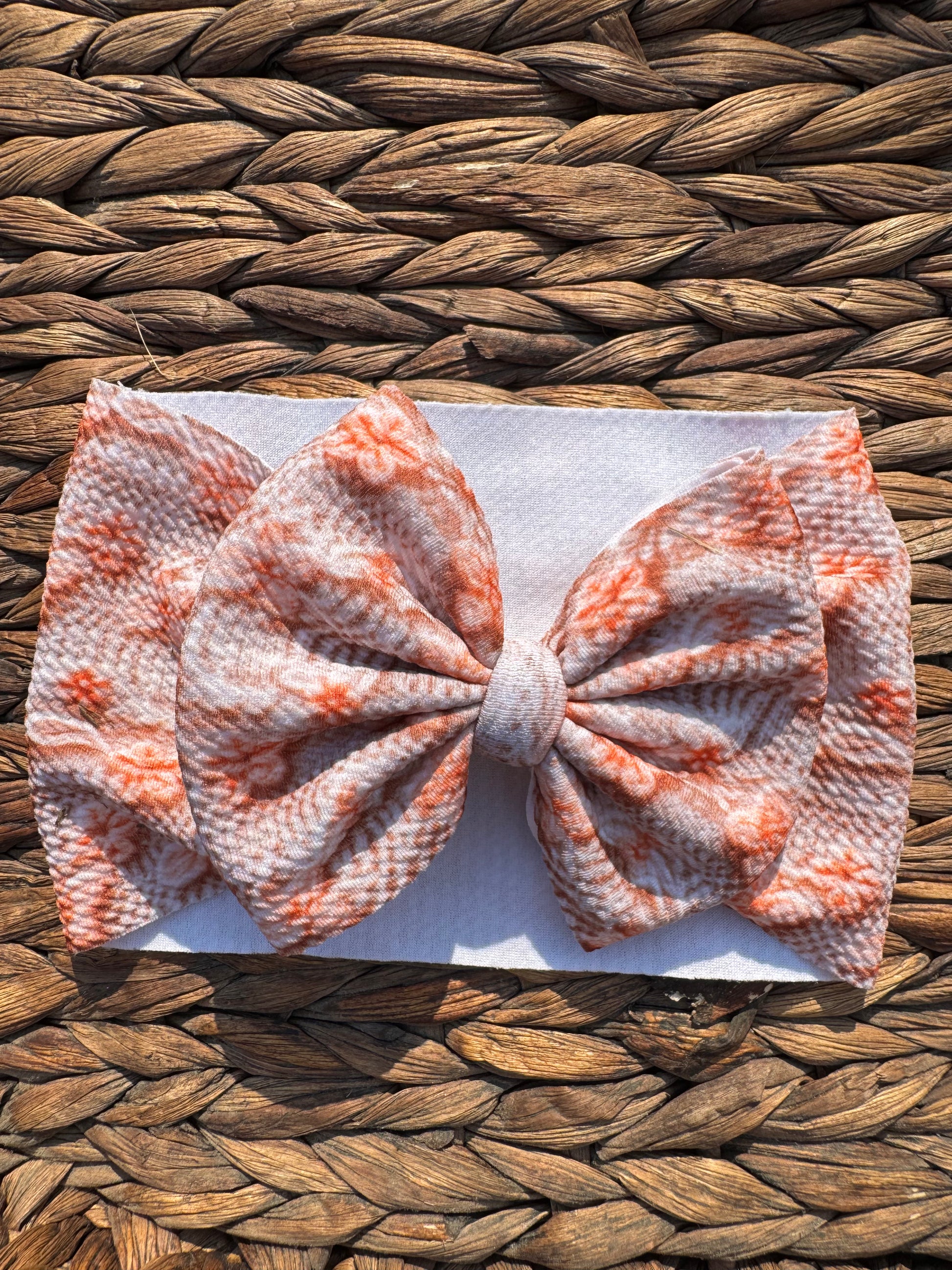 Peach Flowers Fabric