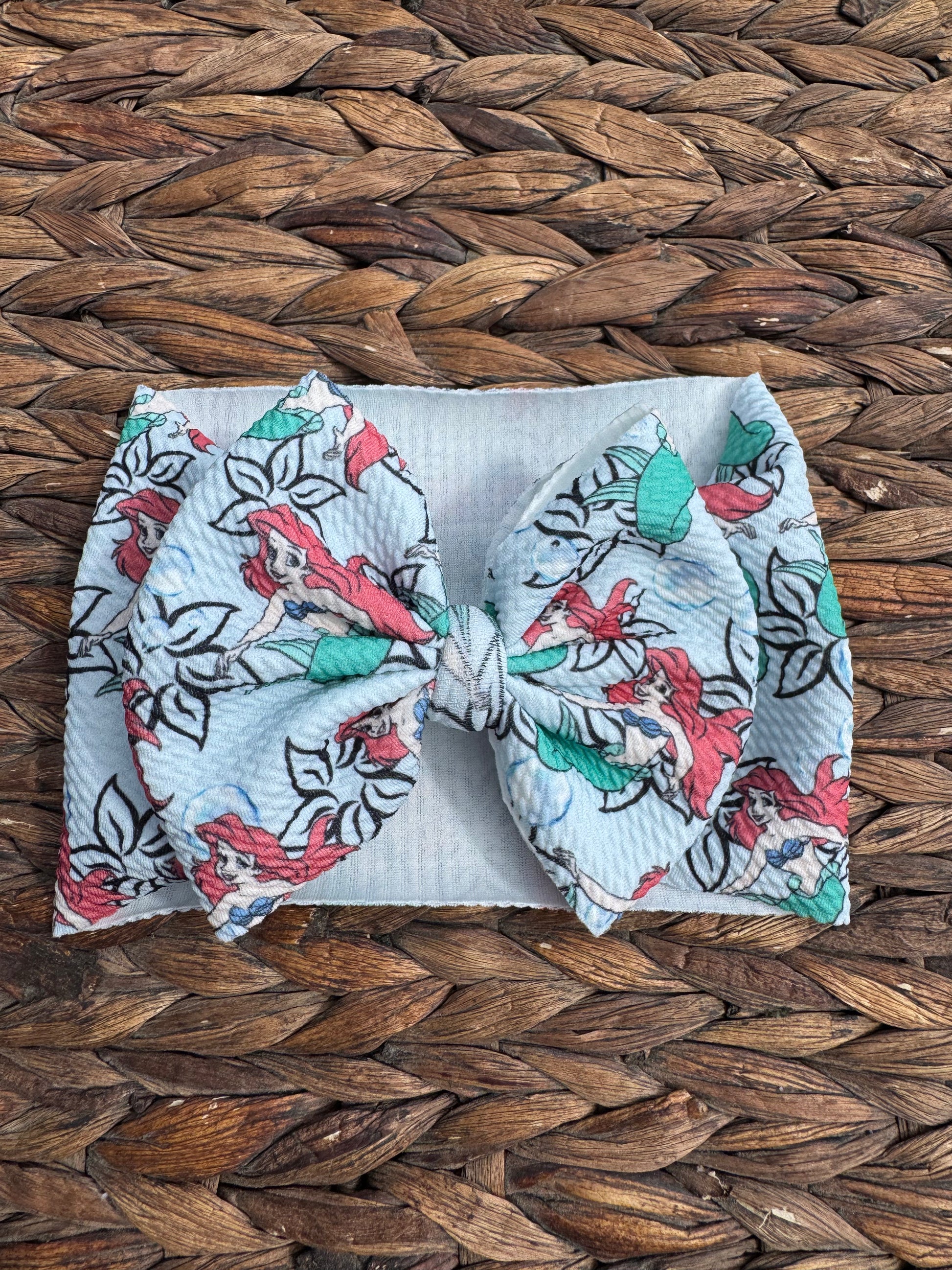 Mermaid bow head wrap