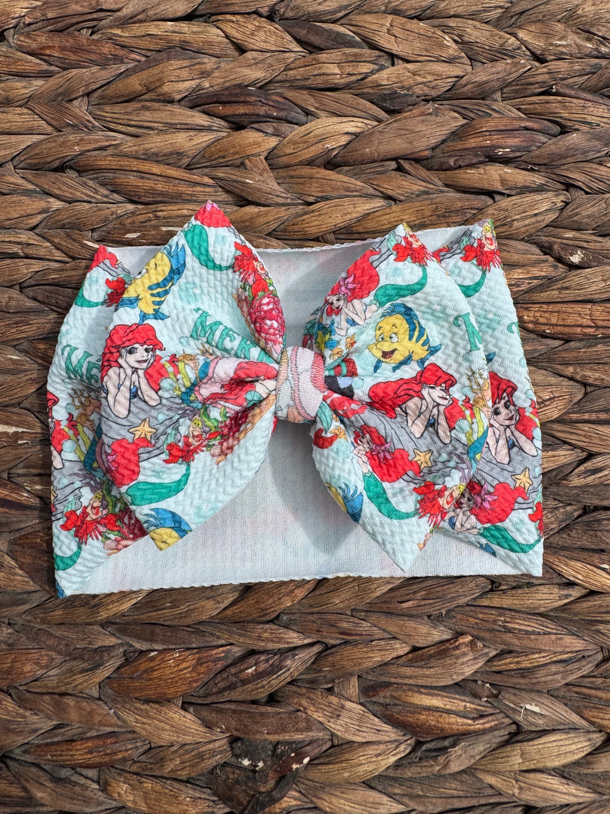 Mermaid and fish bow head wrap