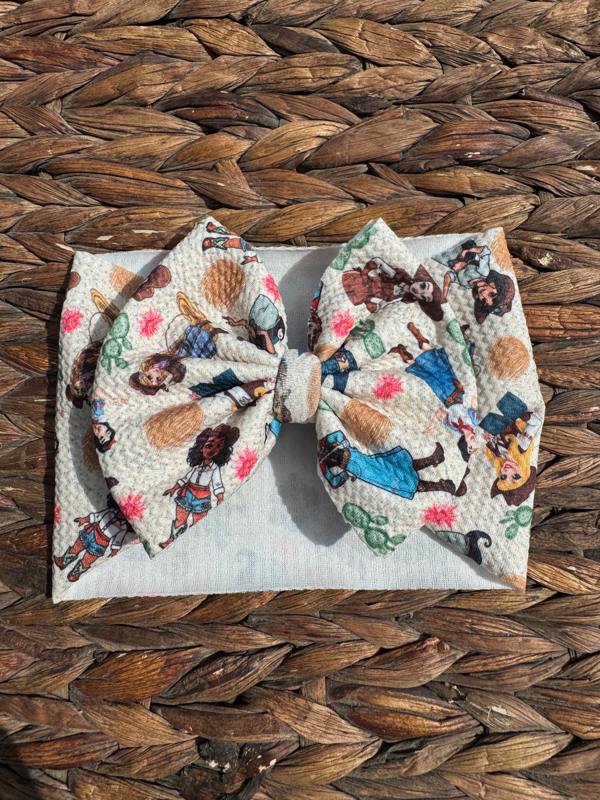 Cowgirl Princess bow head wrap