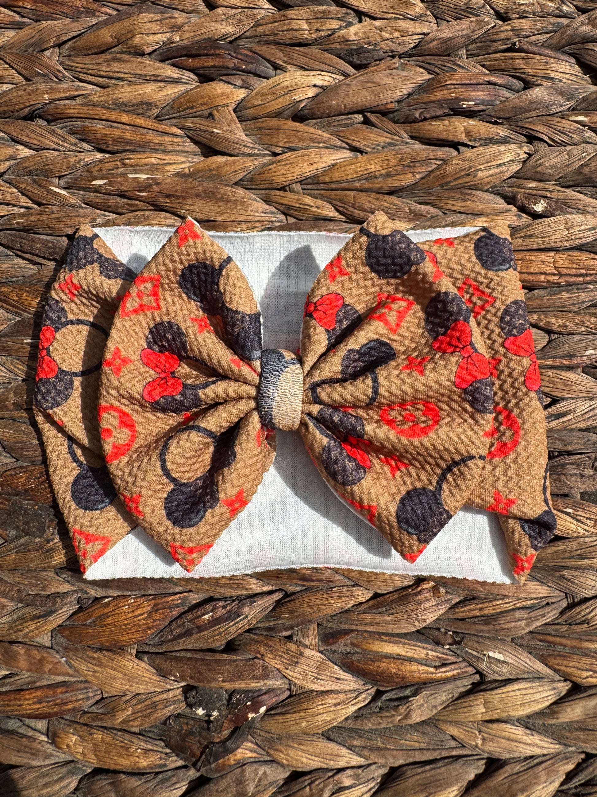 LV Mouse Ears bow head wrap