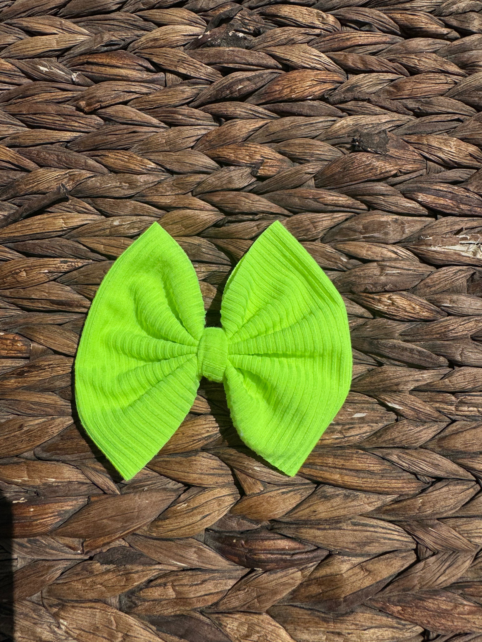 Neon Yellow Ribbed Fabric