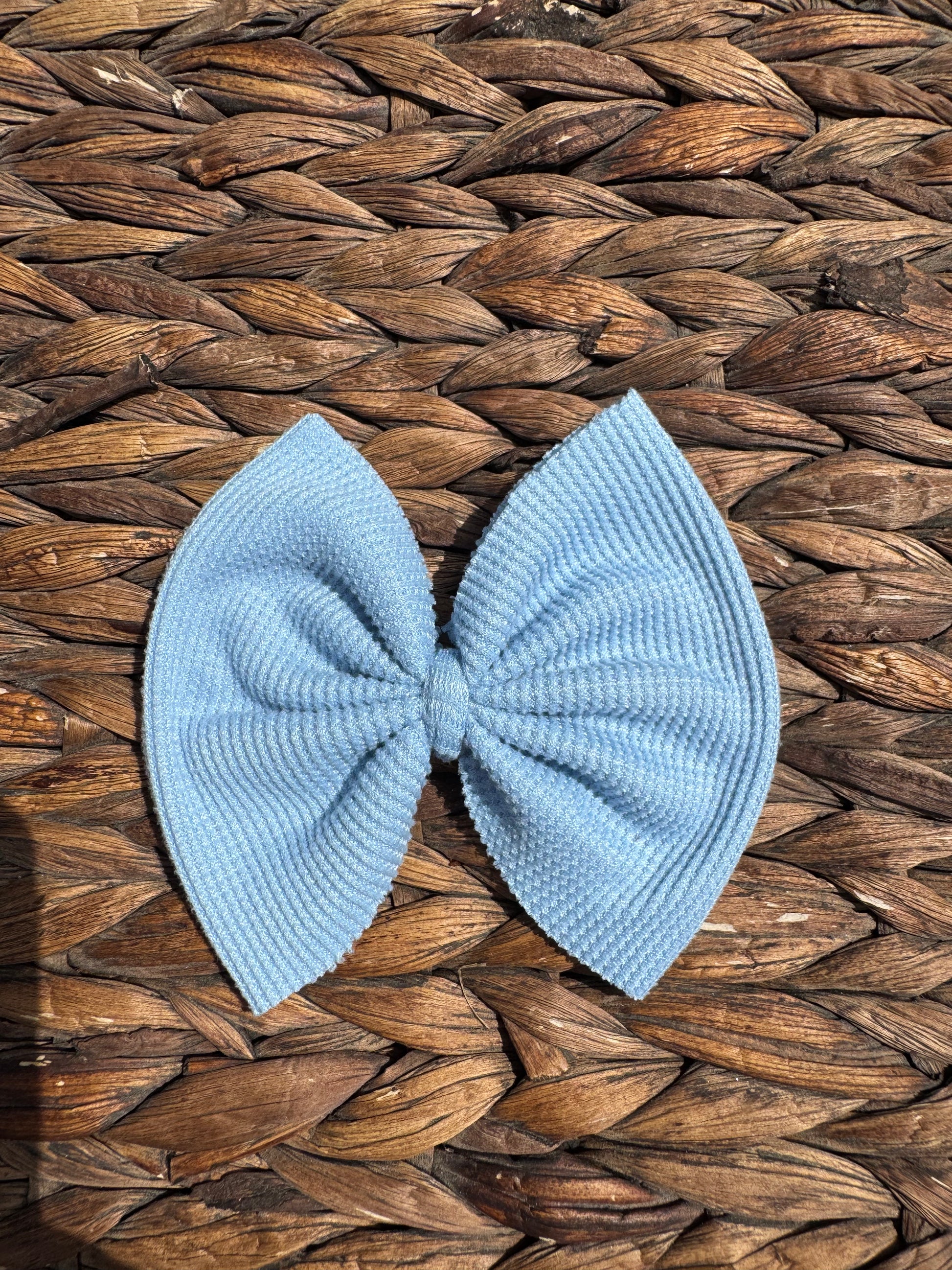 Baby Blue Waffle Knit Fabric