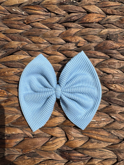 Baby Blue Waffle Knit Fabric