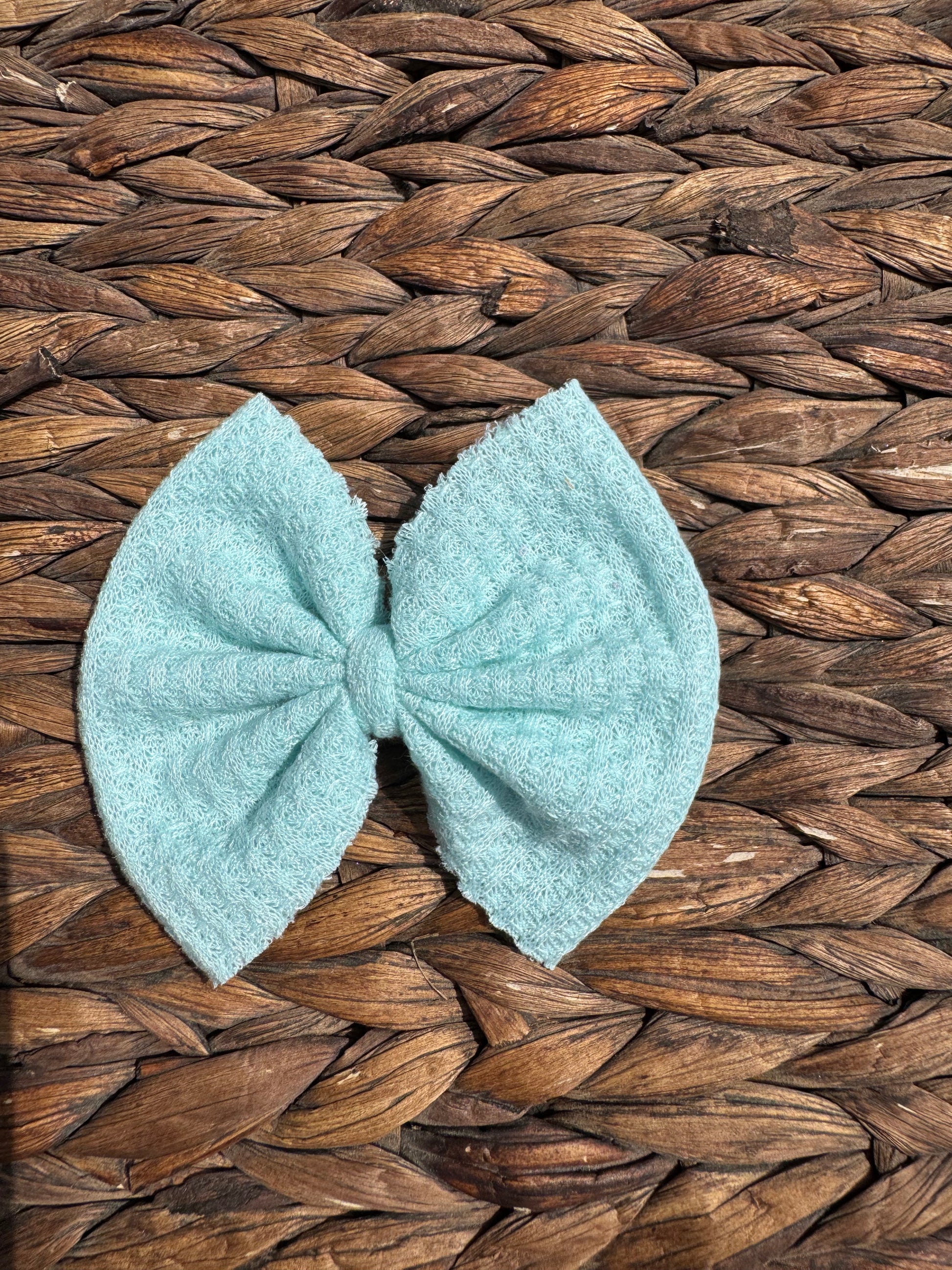 Mint Waffle Knit Fabric