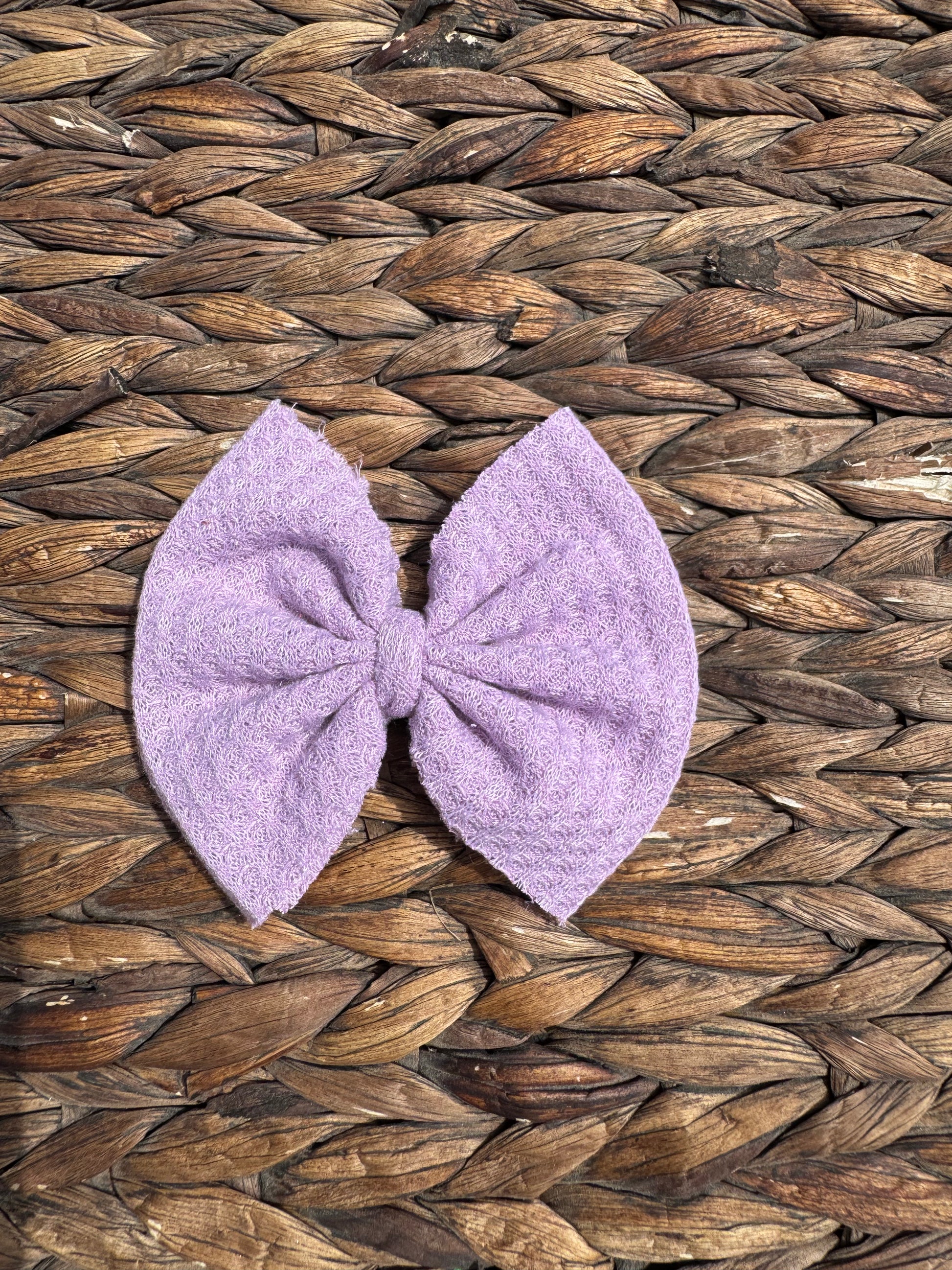 Light Purple Waffle Knit Fabric