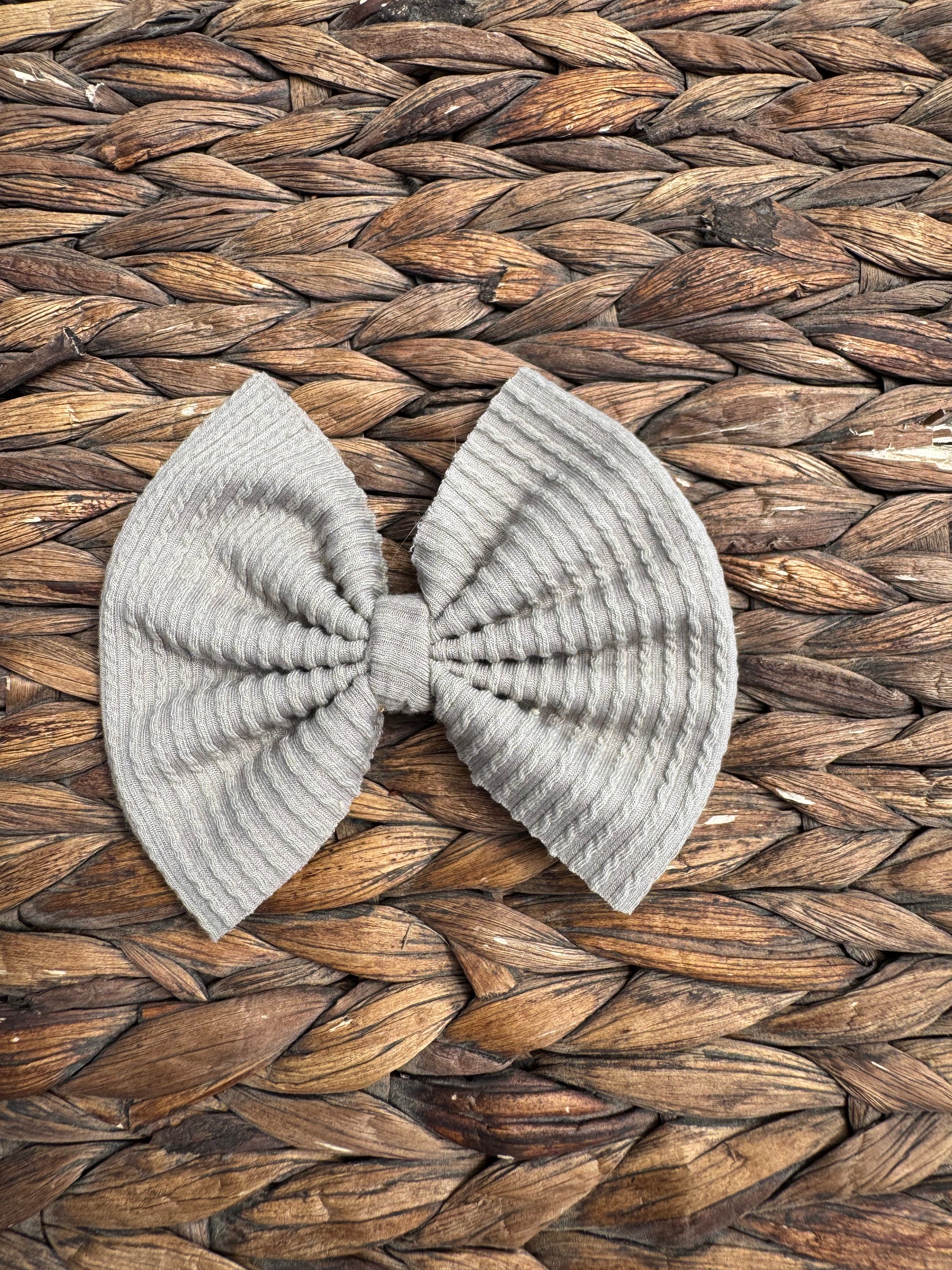 Light Gray Ribbed Fabric