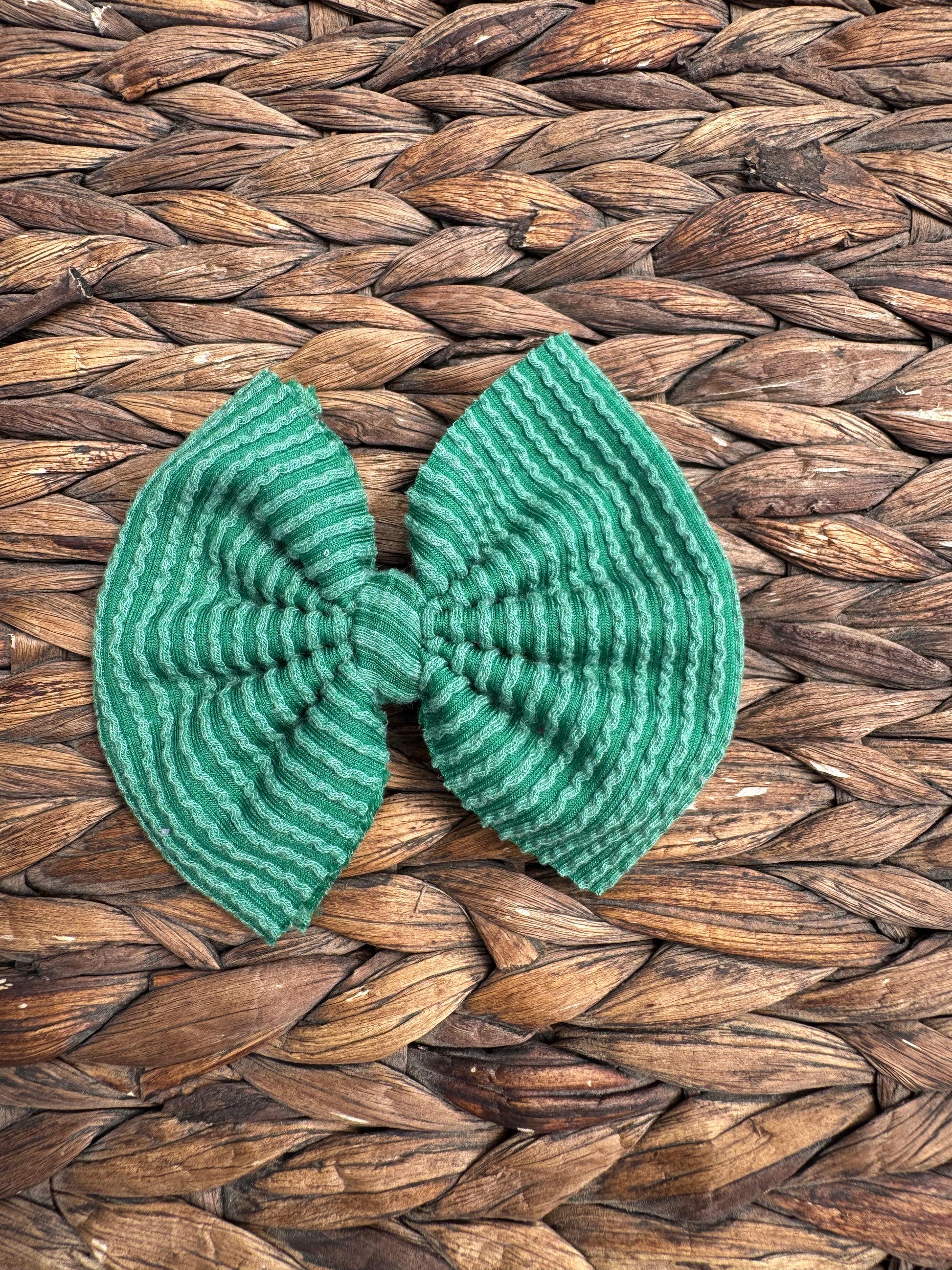 Kelley Green Ribbed Fabric