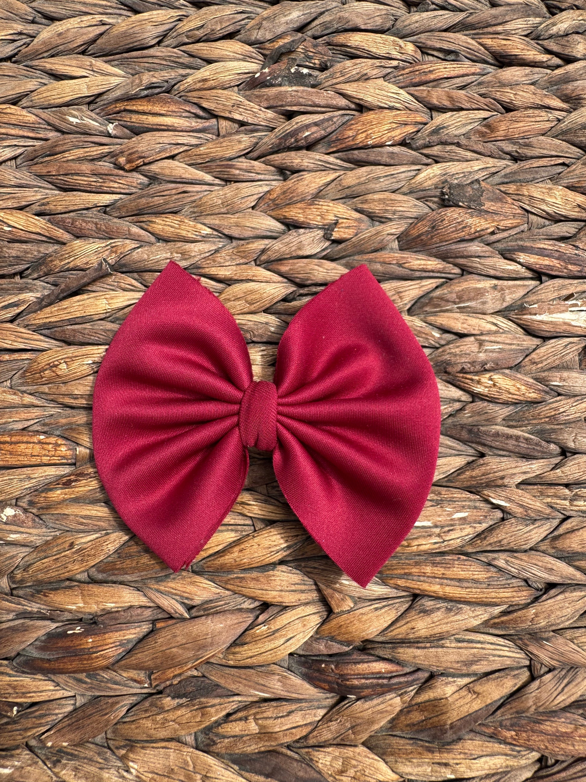 Maroon Thin Scuba Fabric
