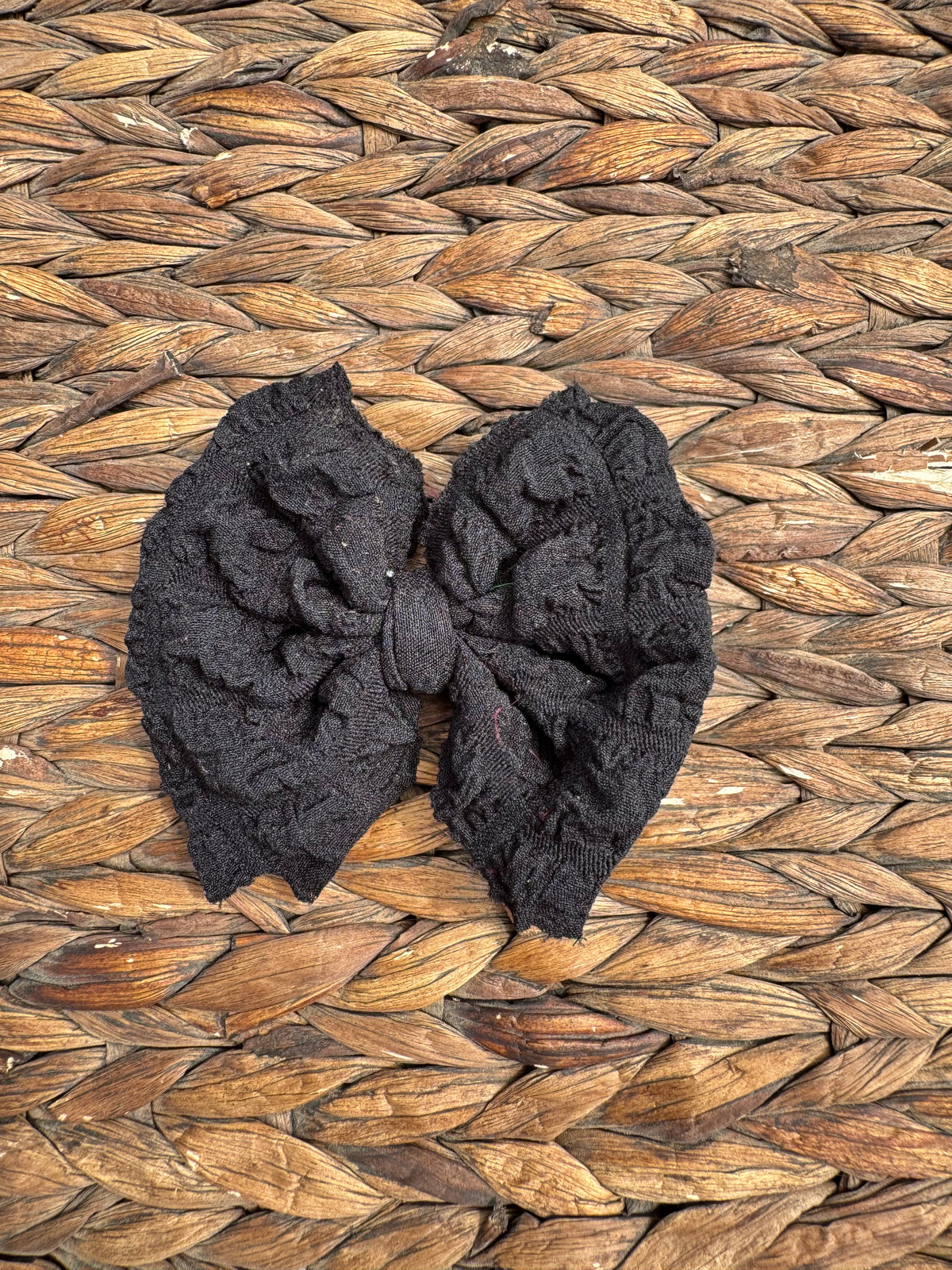 Black Popcorn Fabric